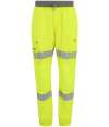 RG536 TRJ606 Regatta High Visibility Prolite Stretch Jog Pants Yellow colour image